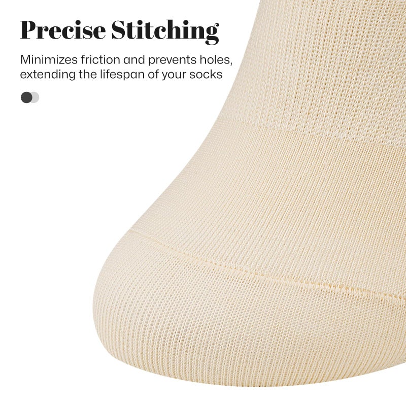 wernies No Show Socks Women Low Socks Non Slip Flat Boat Line 4 Pairs - Image 5